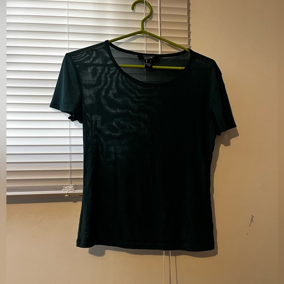 Mesh Sheer Top Deep Sea/Forest Green - Picture 5 of 8